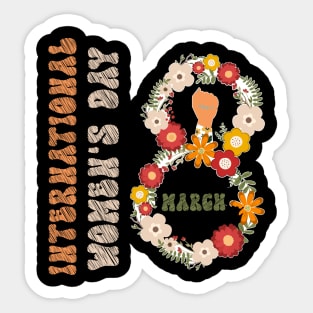 International Women's Day - 8 March Sticker